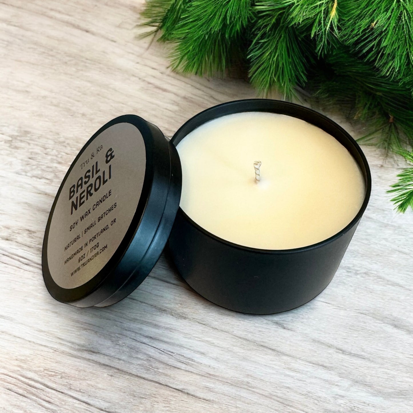 Basil & Neroli - Soy Wax Candle