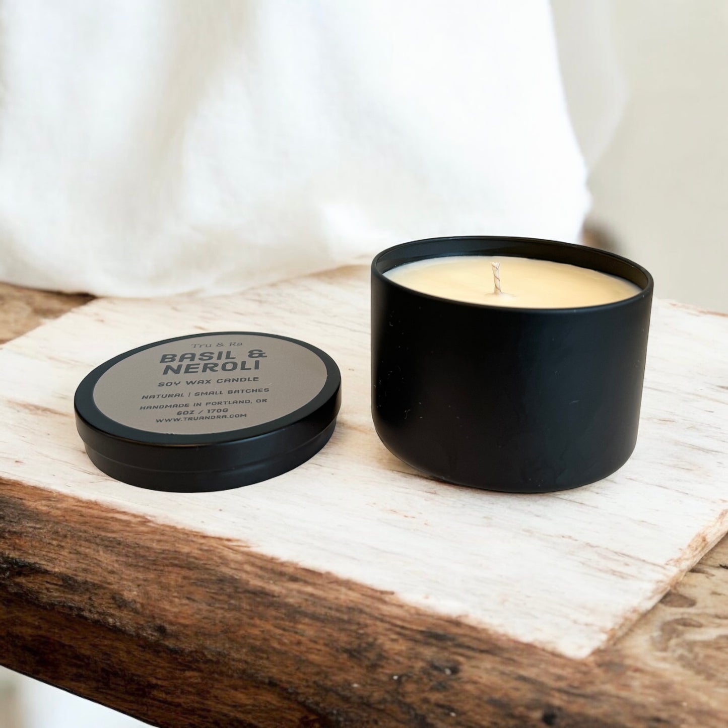 Basil & Neroli - Soy Wax Candle