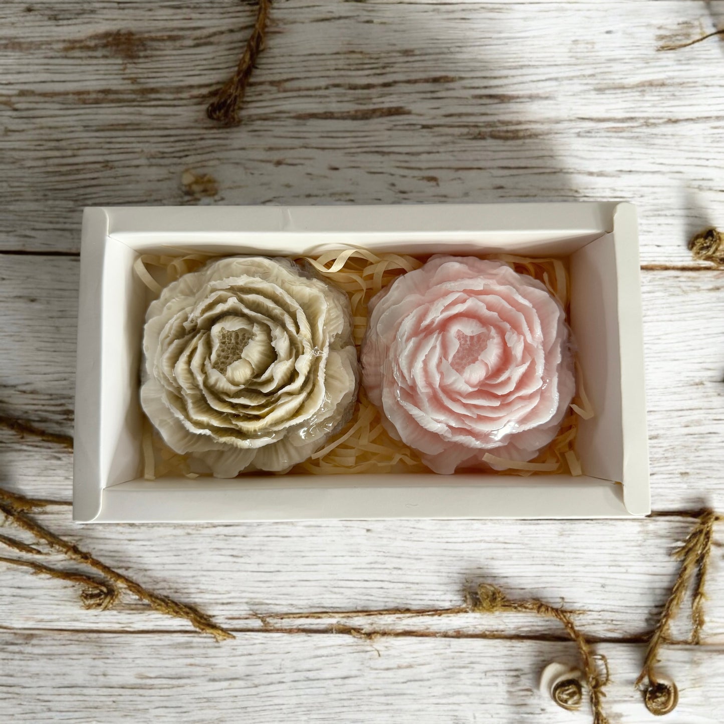 Triple Butter Peony Soaps Pair Set